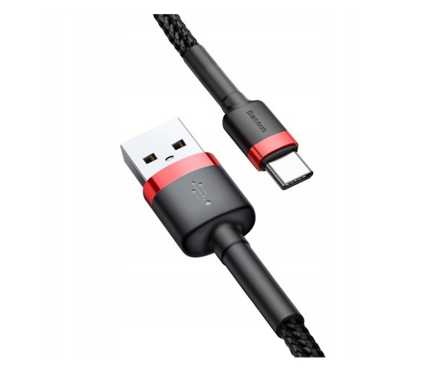 BASEUS USB - USB-C Cafule 3A 1m czerwono - czarny CATKLF-B91 - 1266440 - zdjęcie 3